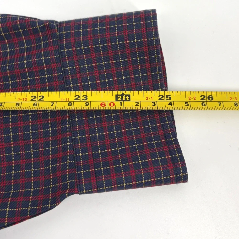 Brooks Brothers The Original Polo Shirt Mens L Regular Fit Non Iron Cotton Plaid